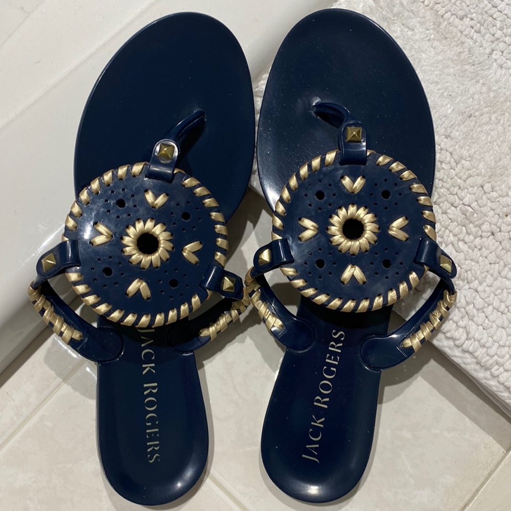 Jack Rogers “Georgica” Jelly Flip Flops